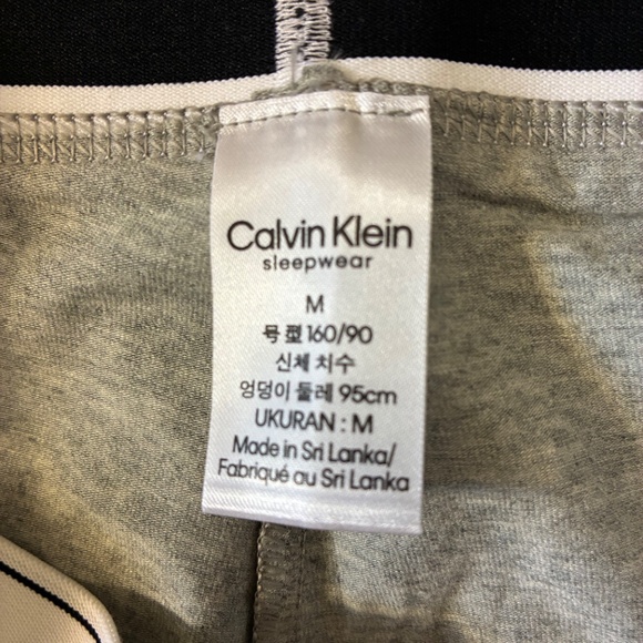 NWT Women's Calvin Klein Grey Lounge Pants, Cotton/Modal Blend, Size M - Picture 6 of 8